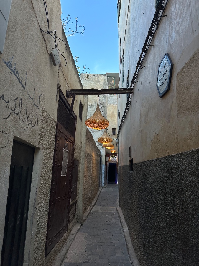 Narrow Alley in Fes Medina