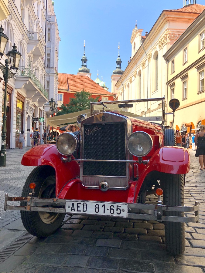 Vintage Car in Prague