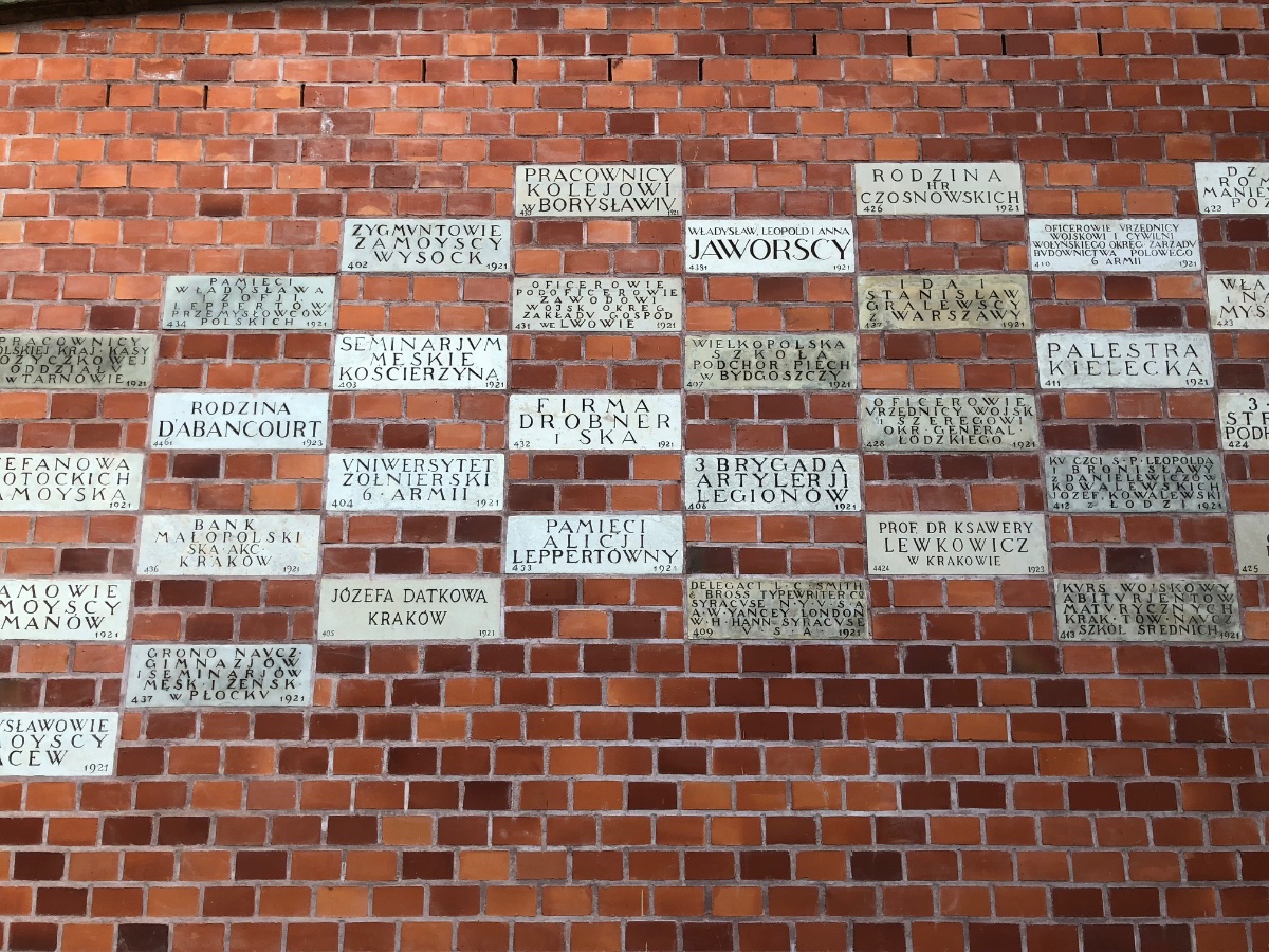 Oskar Schindler's Enamel Factory Memorial Wall