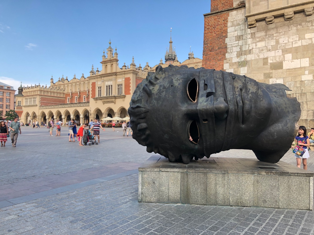 Eros Bound Sculpture in Kraków