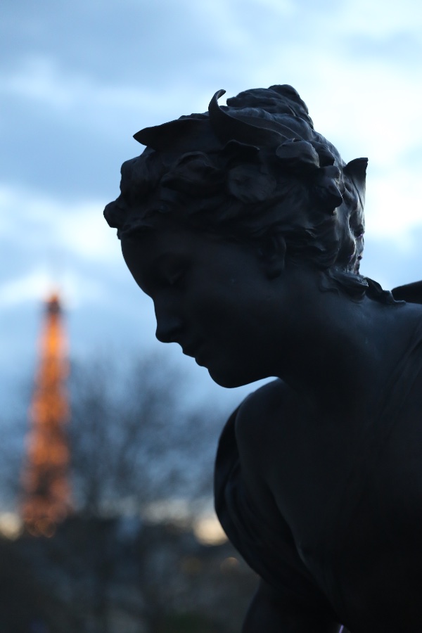 Silhouette at Tuileries Garden