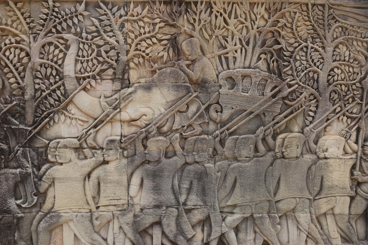 Bas-Relief at Angkor Wat