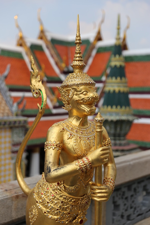 Golden Guardian at Wat Phra Kaew