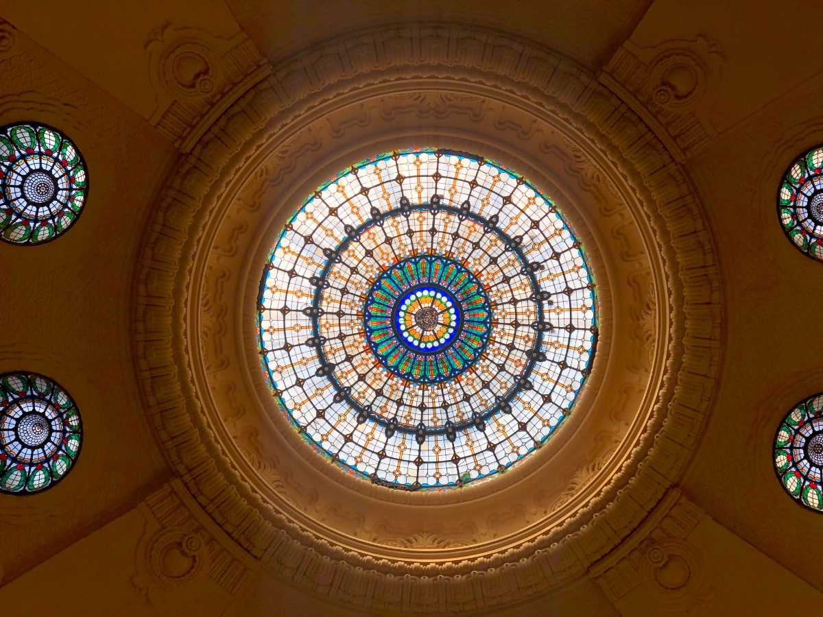 Stained Glass Dome at Gresham Palace