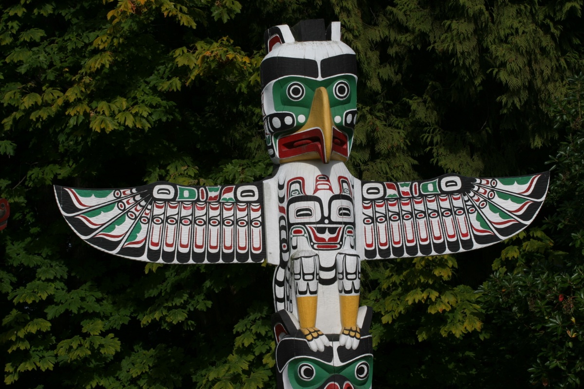Thunderbird Totem Pole in Stanley Park