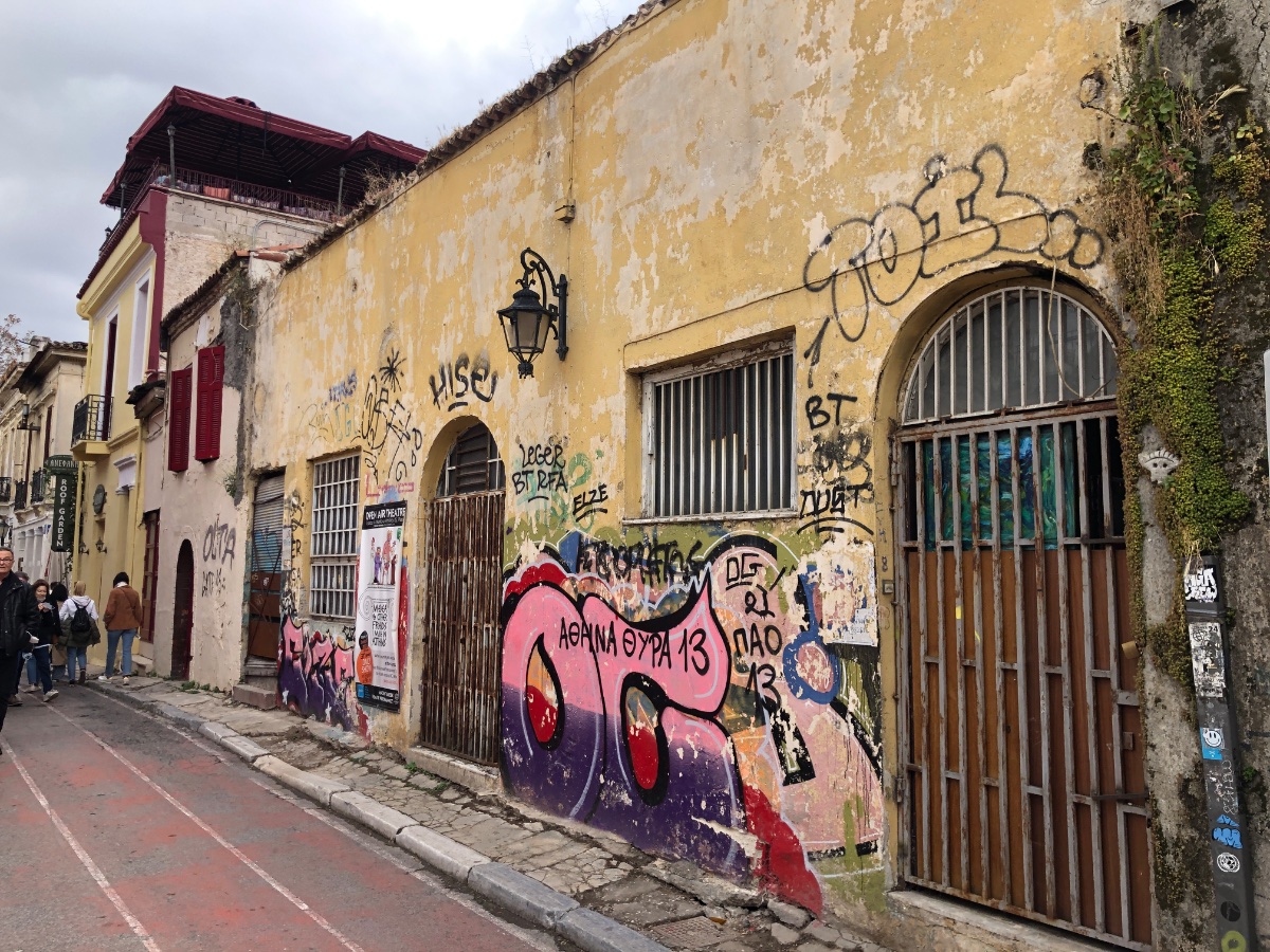 Graffiti on Historic Street