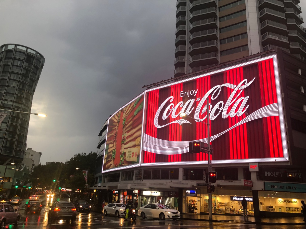 Coca-Cola Billboard, Kings Cross