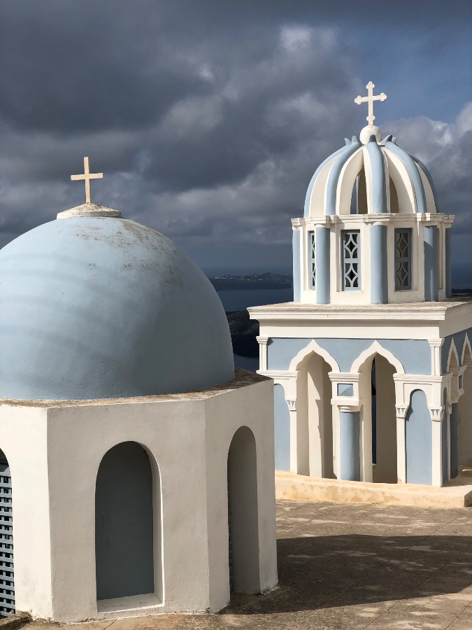 Blue Domes of Santorini