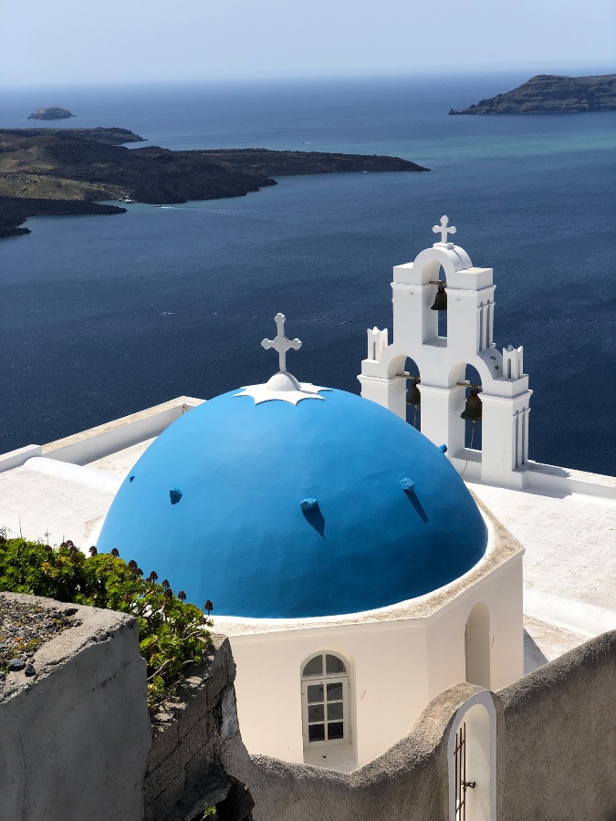 Santorini Blue Dome
