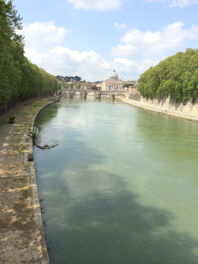 Tiber River and St. Peter's Basilica