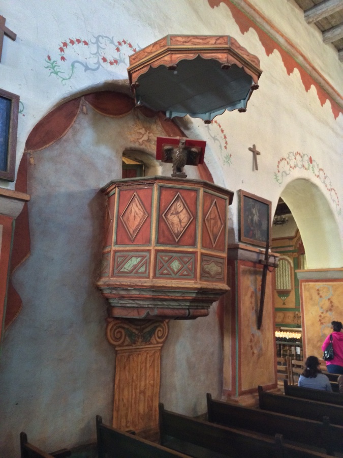 San Juan Bautista Mission Pulpit
