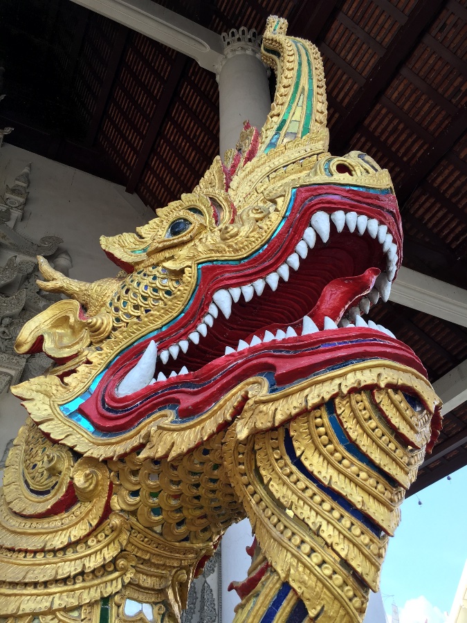 Golden Naga Statue