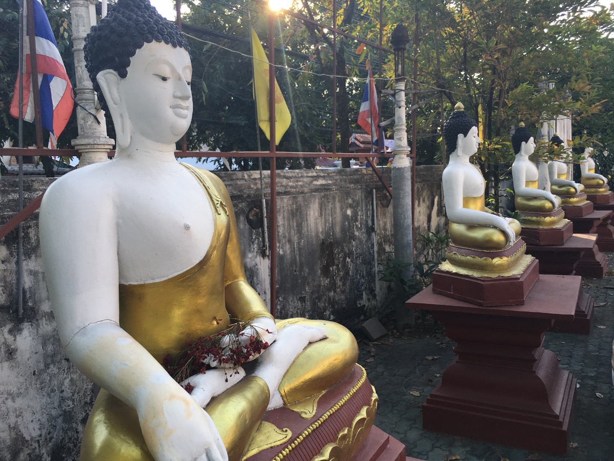Row of Buddha Statues