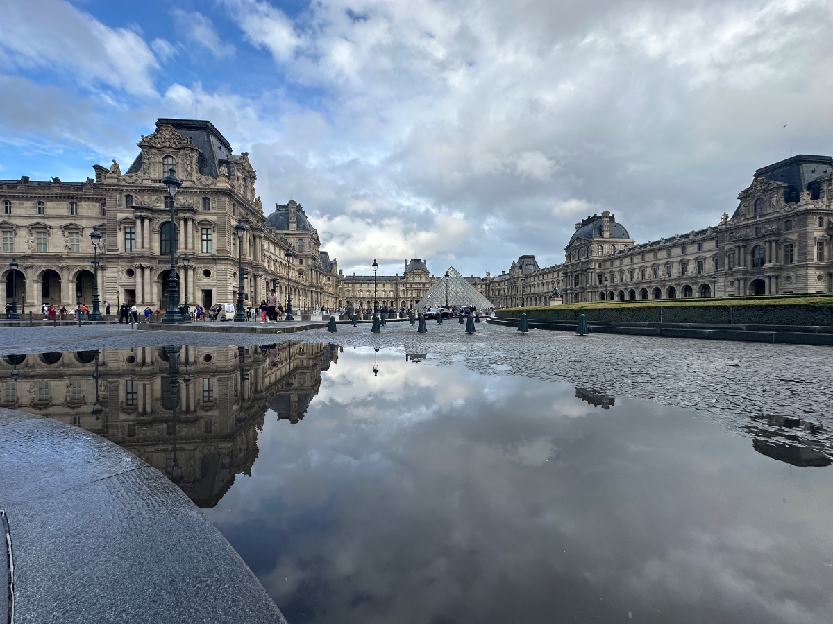 Louvre Museum and Glass Pyramid